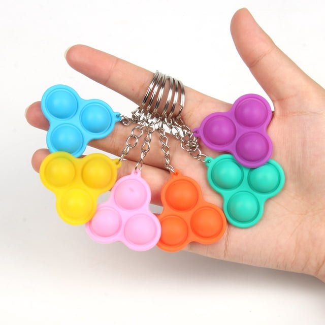 New Rat Killer Pioneer Keychain Pendant Silicone Mini Pressure Relief Toy Fingertip Decompression Rainbow Toy keychain heqiyong toy