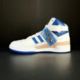 thumbnail image 1 of Ad-id-as Forum Mid Wrap Basketball Shoes Leather Sneakers Men's 10 Blue Tan White, 1 of 6