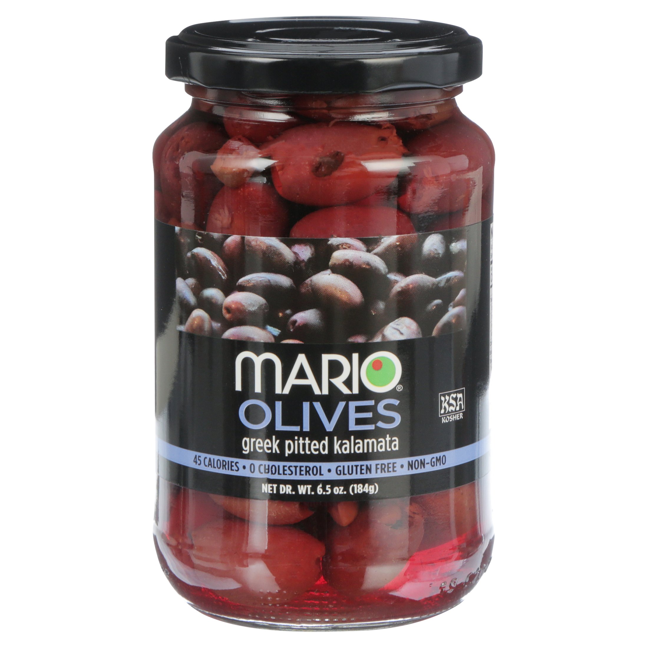 Mario Mediterranean Pitted Kalamata Olives, 6.5 oz, 6 Pack