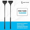 thumbnail image 4 of Aquarium Algae Scraper Fish Tank Cleaner Maintenance Glass Cleaner Scraper with Extension Rod and 10, 4 of 5