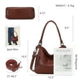 thumbnail image 3 of KL928 Purses for Women Shoulder Handbags Hobo Bags Tote Bag Women's Gifts (S-Chestnut Brown), 3 of 7