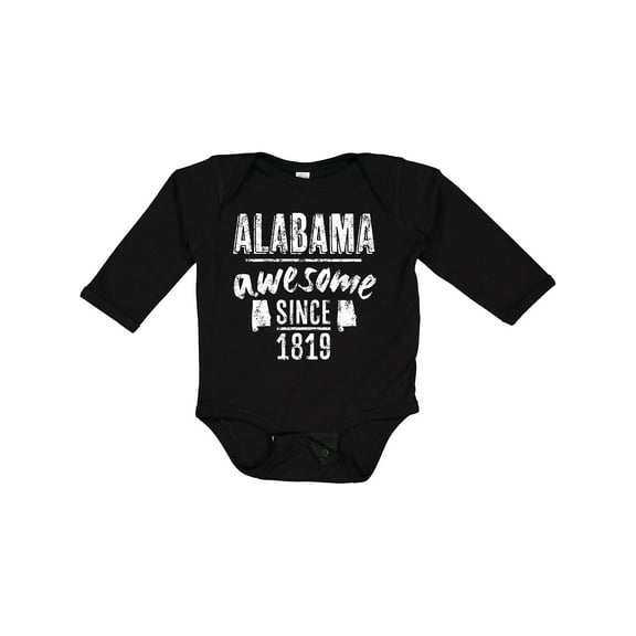Inktastic Alabama Awesome Since 1819 Boys or Girls Long Sleeve Baby Bodysuit