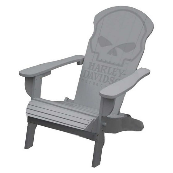 Harley Davidson Willie G Skull Adirondack Chair Footrest Set Gray Harley Davidson Willie G Skull Adirondack Chair Footrest Set Gray Hdl 10070 Com