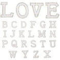 thumbnail image 3 of SWETRACE 26Pcs Bling Letters Patch Rectangular 4.5X3.5Cm For Clothes Skirts Bags Jeans, 3 of 8