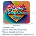 thumbnail image 5 of Valentine's Day Square Mouse Pad, 8.3x9.8 Inch, Non-Slip Rubber Bottom, Printed Desk Mat for Office and Gaming, 5 of 6