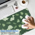 thumbnail image 4 of Long Mouse Pads for Desk,DarkGreen Cartoon Dinosaurs Leaves Desk Mats on Top Of Desks, Desk Mouse Pad Extra Large with 3mm Non-Slip Base and Stitched Edge for Gaming,Work,Home 35.4"x15.7", 4 of 5
