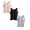 Black & Grey & Beige, variant on 3 PCS Camisole with Built In Bra 2 In 1 Slim Fit Retro Tank Top Adjustable Spaghetti Strap Wirefree Support Cami Tops Undershirt