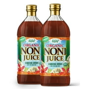 Healing Noni - Organic Hawaiian Noni Juice - 2 Pack of 32oz Glass Bottles