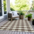 thumbnail image 6 of Addison Rugs Chantille Indoor/Outdoor Transitional Plaid Brown Washable Rectangle Rug, 3' x 5', 6 of 6