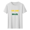 thumbnail image 2 of Babcutegg Womens Letter Printed Top Loose Fit Soccer Cup 2026 T-Shirt Ladies Football Fans Tee White Size 2XL, 2 of 5