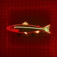 thumbnail image 3 of Glowneon Fish Neon Sign, Animal Wall Art, Seafood Restaurant Decor, 3 of 4