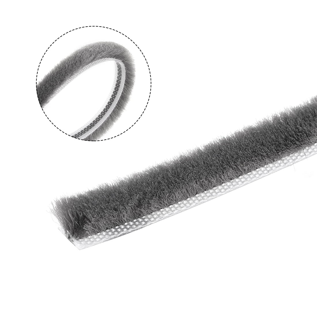 Unique Bargains Brush Weather Stripping Card-Slot Seal Strip 0.28"x0.31" 49.2Ft