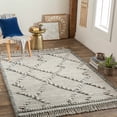 thumbnail image 6 of BoutiqueRugs Tubao Bohemian, Transitional Area Rug - Medium Gray, Dark Brown, Ivory - 2' x 3', 6 of 14