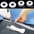 thumbnail image 2 of 90 Yards Adhesive Hemming Tape Iron On Sewing Fabric Fusing Tape White 2.5 cm, 2 of 5