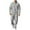Gray, variant on Timegard 2 Piece Sets for Men Fall Stand Collar Button Long Sleeve Tops Loose Pants Athletic Lounge Outfits