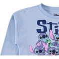 thumbnail image 3 of Disney Girls Lilo and Stitch Sweatshirt - Girls Classic Lilo and Stitch Lilo and Stitch Crewneck Sweatshirt with Sleeve Print Light Blue, X-Large, 3 of 7