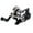 Black, variant on Windfall Winter Mini Fishing Reel Gapless Icing Fishing Rock Fishing Raft Fishing Full Metal Spinning Fishing Reel