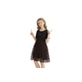 thumbnail image 6 of Actgleam Girls Party dresses Summer Short Sleeve Casual Cute Dresses,Black,6-7Years, 6 of 8