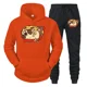 thumbnail image 3 of Conjuntos de sudaderas con capucha y gráficos de Pizza Bulldog para hombre, moda de anime, sudaderas de manga larga con perro, pantalones casuales unisex estilo Harajuku, 3 of 5