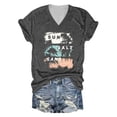 thumbnail image 4 of Short Sleeve Tshirts Shirts For Women Graphics Print Classic Elegant Casual T Shirts Comfy Soft Spring Blouses Pullover Outfits Grey M, 4 of 4