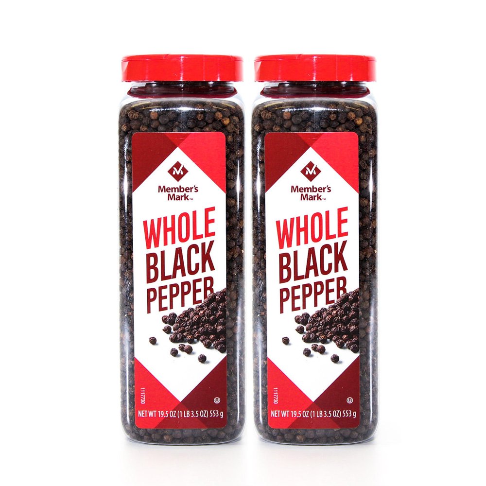 Whole Black Peppercorns (19.5 oz.) 2pk