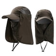 thumbnail image 1 of Gorras de senderismo de verano con solapa para cubrir el cuello y la cara, sombrero de ala ancha para protección solar UV., 1 of 1
