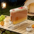 thumbnail image 2 of Sentmoon Plastic Pitcher Pitchers for Drinks Drink Dispenser 4L Plastic Beverage Server with Spigot and Lid Large Capacity Cold Drink Container for Iced Tea Lemonade Parties Home, 2 of 8