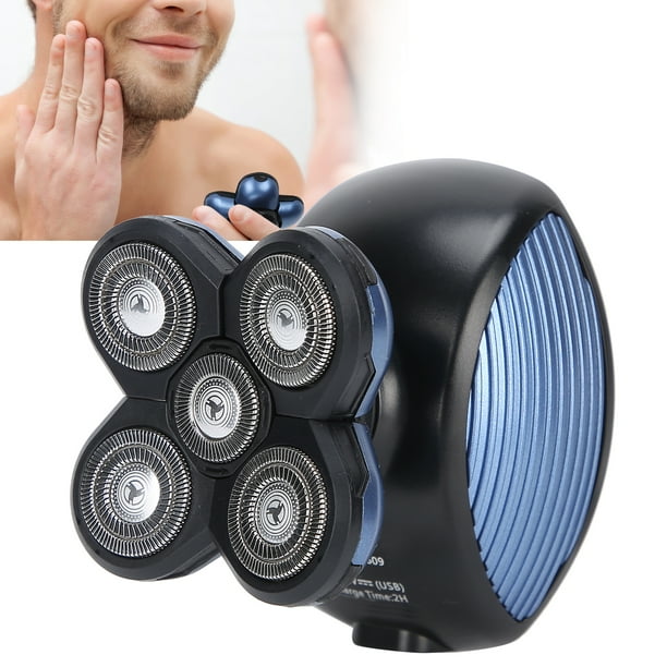 5 Cabeza de Cuchilla, Rasuradora Eléctrica, afeitora impermeable para hombres recargables, Herramienta de afeitar de Barba