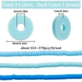 thumbnail image 4 of 1 BOX 1000PCS+ 6mm Blue Heishi Beads Round Clay Bead Small Refill Polymer Light Blue Flat Disc Vinyl Spacer Loose Bead for Jewelry Making DIY Bracelets Necklace Chocker Craft Supplies DIY, 4 of 6