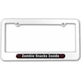 thumbnail image 1 of Zombie Snacks Inside, Biohazard License Plate Tag Frame, Multiple Colors, 1 of 1