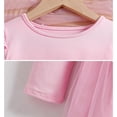 thumbnail image 5 of Girls Long Sleeve Tulle Dress with Ruffle Sleeves, Princess Party Dress for Kids Kids, Pink Casual Dress 2T-10,Size 7-8 T, 5 of 9