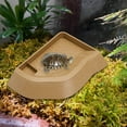 thumbnail image 1 of Piscina para tortugas, comedero para tortugas con rampa, plato de comida desmontable, plato de agua para reptiles, para gecos, serpientes, lagartos y Amarillo parduzco, 1 of 10