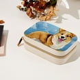 thumbnail image 7 of Corgi Velvet Portable Necklace Holder with Removable Compartment - Earring Organizer, Jewelry Boxes, Organizer Box - Gift, 7 of 7