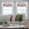 thumbnail image 5 of LALILO Kitchen Curtain Valance Elephant Seat Cloud And Star Rod Pocket Window Curtain 52"x 18" Set of 2, 5 of 7