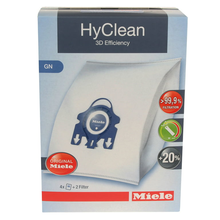 Miele Type GN 3D Efficiency HyClean Dust Bag, 8X Dust