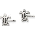 thumbnail image 2 of Sterling Silver Antiqued Turtle Post Earrings (7.75 X 8.5) Made In India qe13343, 2 of 5
