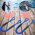 thumbnail image 2 of FLOODKING 2-Pack Mooring Ropes 3FT - Bungee Dock Lines with Bumper for Kayaks, Boats, Jet Skis, 2 of 6