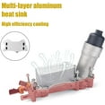 thumbnail image 5 of 926-876 Engine Oil Cooler and Oil Filter Housing Compatible with 2011-2016 Chrysler 200 300, Dodge Charger Cherokee Wrangler Ram 1500 ProMaster 3.6L,Replace 68105583AF 5184304AE Aluminum, 5 of 5