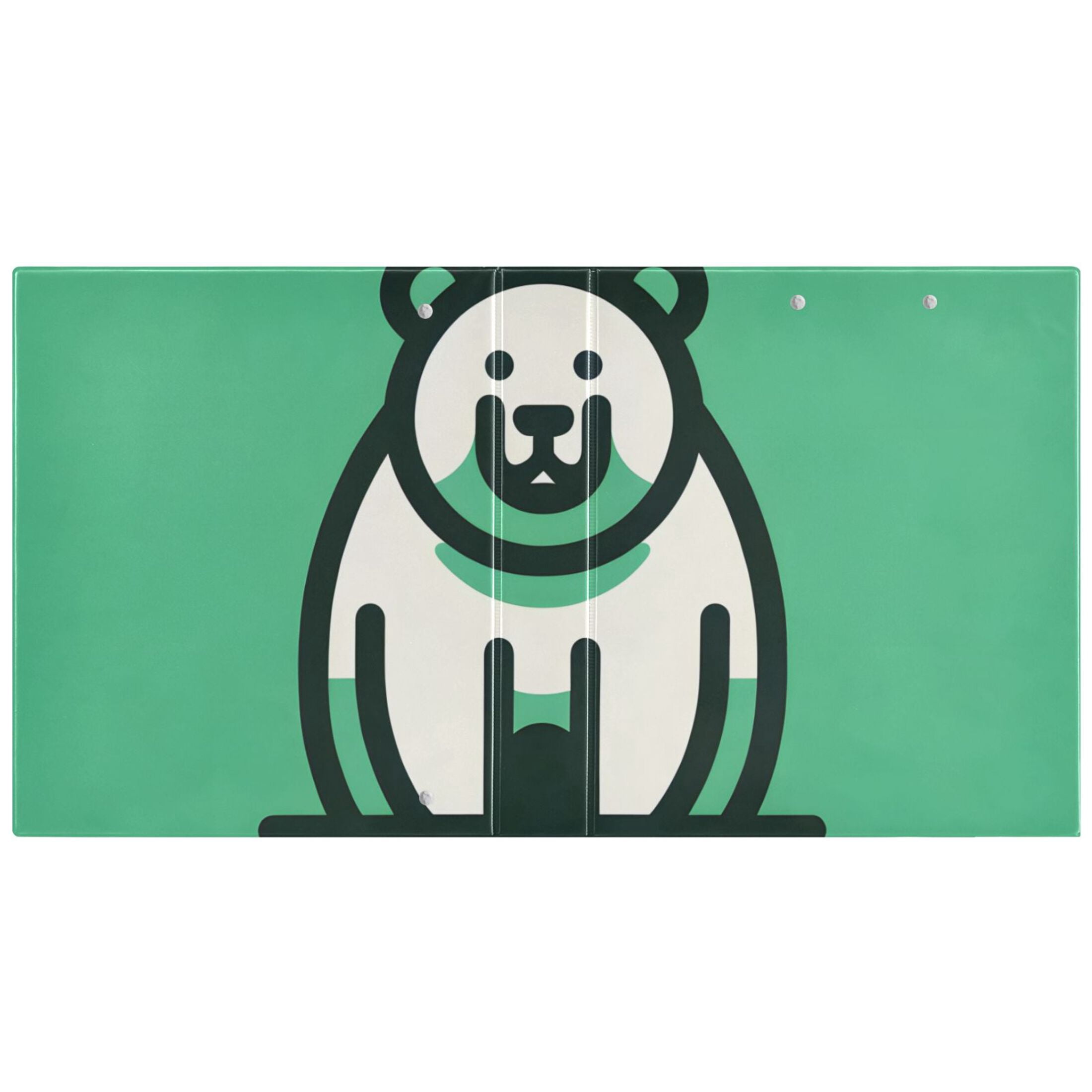 Cute Bear 3 Ring Binders 1.5 inch Hardcover File Folders with Interior Pockets A4 Size Organizer for School Office Hospital
