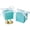 Mint Green Box With White Ribbon, variant on Purple Gift Candy Box Bulk 2x2x2 inches with Purple Ribbon Party Favor Box,Pack of 50
