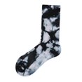 thumbnail image 3 of Tie-Dyed Socks Unisex Socks Skateboard , Black, 3 of 8