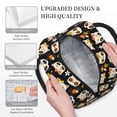 thumbnail image 3 of Daiia Cat Skulls and Flowers Pattern Lunch Bag , Insulated Lunch Box, Small Leakproof Cooler Food Lunch Containers Reusable High Capacity Lunch Tote Bags-One Size, 3 of 6