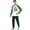 Men, variant on Yuaguia Family Matching Christmas Pajamas Set, Long Sleeve Raglan Tops with Santa Hat Antlers Letter O, Green Black Plaid Pants Holiday Loungewear Sleepwear Outfits, Baby 3 Months