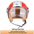 thumbnail image 4 of BEON Half Face Retro Vintage Motorcycle Helmet with Anti-Scratch Visor for Adults Moped Vespa, DOT & ECE Approved, 4 of 7