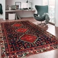thumbnail image 2 of Pasargad Home Vintage Azerbaijan Multi Lamb's Wool Area Rug  5' 3" X 7' 5", 2 of 3