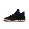 thumbnail image 2 of MENS A i r-Jor-dan 4 RETRO_BLACK/FIRE RED-DEEP ROYAL BLUE FV5029-003-SIZE 10, 2 of 5