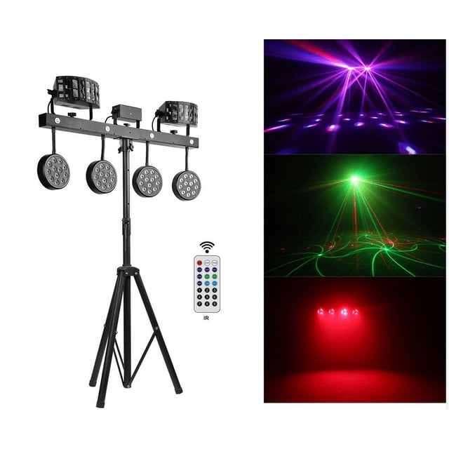 DJ Light RGBW Par LED Wash DMX Band Stage Lighting Party Bar Derby Musical Light