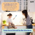 thumbnail image 4 of GIR Get it Right Ultimate 3 Piece Silicone Kitchen Utensils Set Heat Resistant Up To 425°F Silicone Spatula, Flip & Spoonula as Kitchen Tools, Slate, 4 of 6