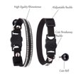 thumbnail image 3 of Mumup 1Pack Suede Breakaway Cat Collar with Sparkling Rhinestones & Bell - Soft Adjustable Safe Release Kitten CollaCats, 3 of 7