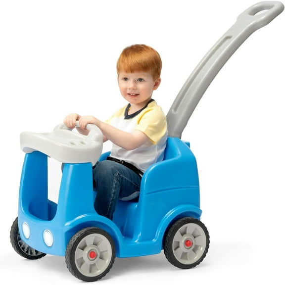 ANHXN Roll and Stroll Quiet Ride-On Toddler Toy Push Car, with Seatbelt, for Toddlers Ages 1.5-4 yrs.